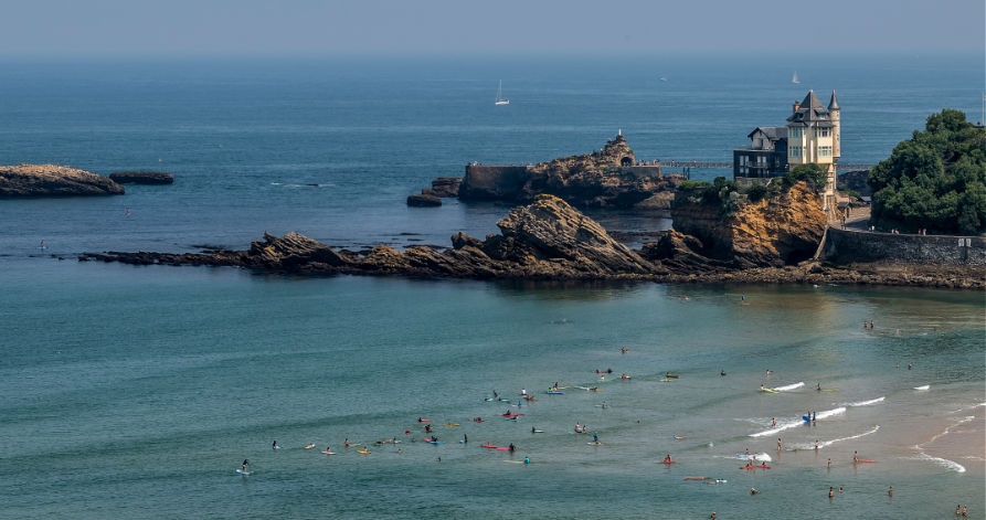 Biarritz coast